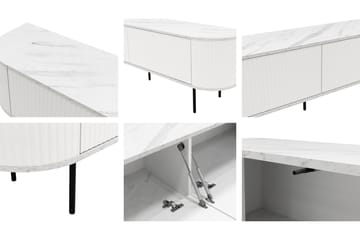 Hemanti TV-benk 180 cm - Svart - Møbler - Mediamøbel & tv møbel - TV-benk & mediabenk
