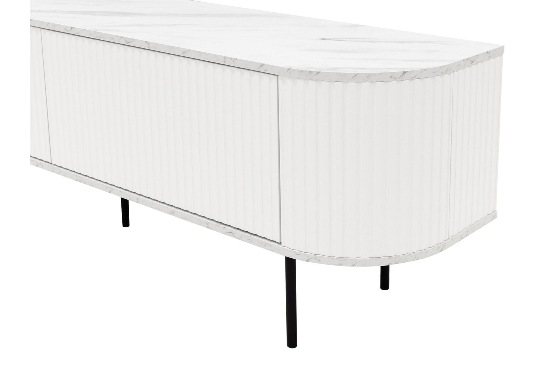 Hemanti TV-benk 180 cm - Svart - Møbler - Mediamøbel & tv møbel - TV-benk & mediabenk