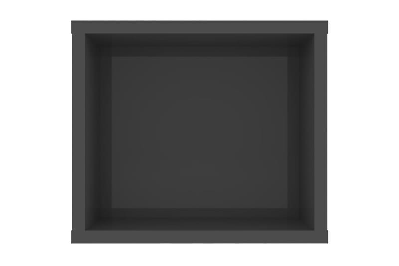 Hengende TV-benk høyglans grå 100x30x26,5 cm sponplate - Grå - TV-skap