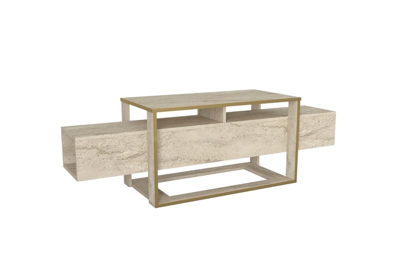Herb TV-benk 160 cm - Beige - Møbler - Mediamøbel & tv møbel - TV-benk & mediabenk