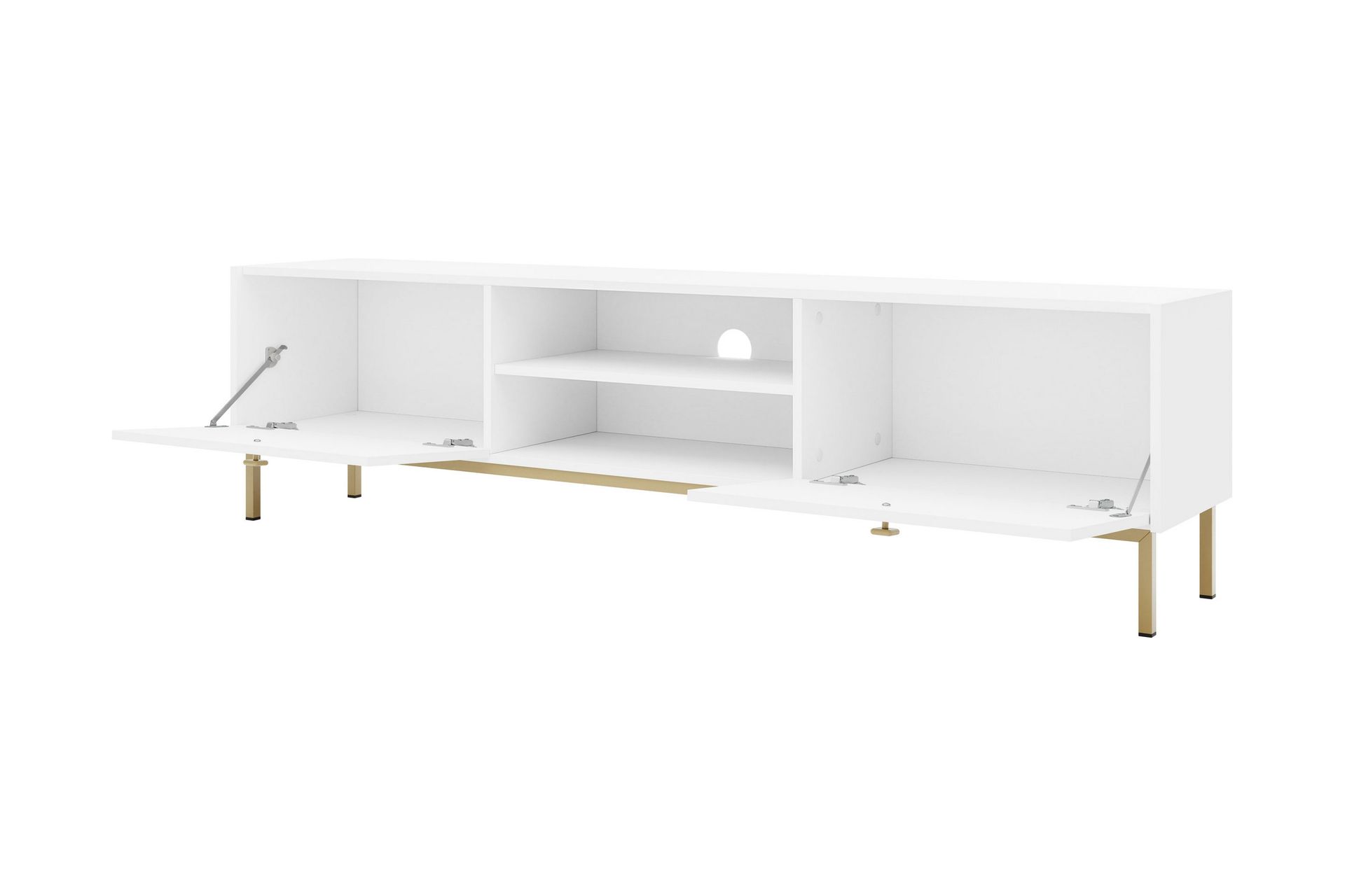 Hermann TV-benk 180 cm - Svart - Møbler - Mediamøbel & tv møbel - TV-benk & mediabenk