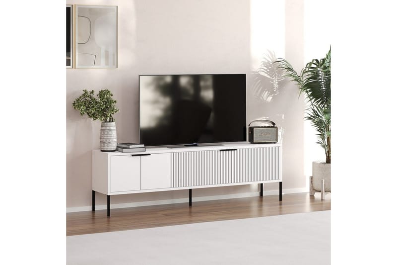 Hew TV-benk 150 cm - Hvit - Møbler - Mediamøbel & tv møbel - TV-benk & mediabenk