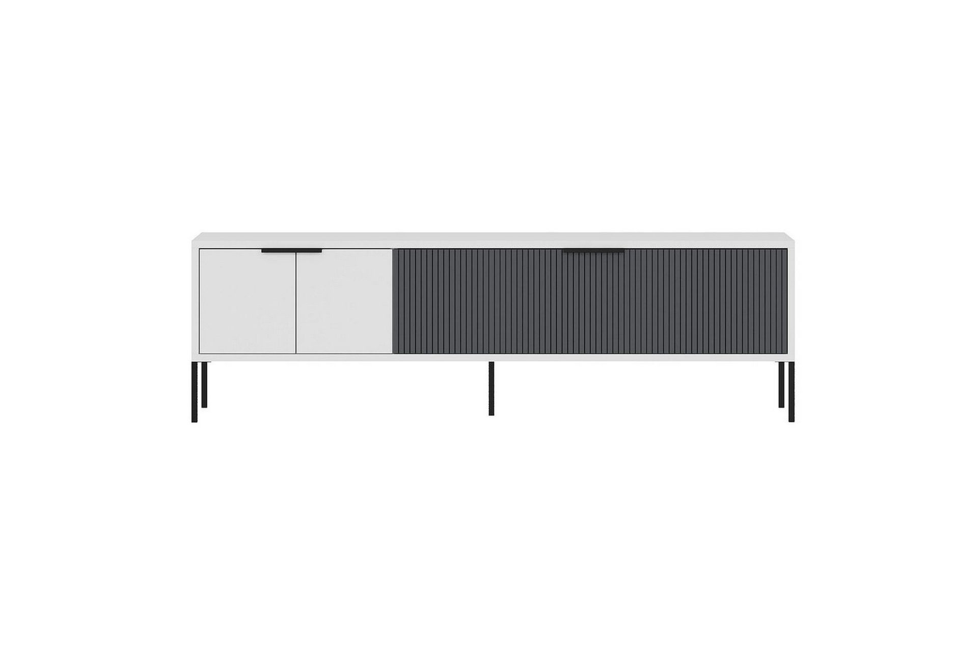 Hew TV-benk 150 cm - Hvit/Antrasitt