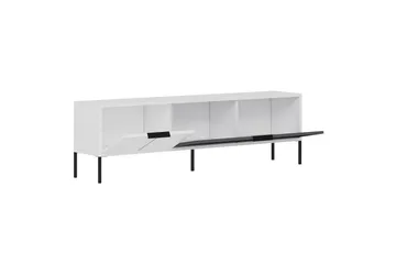 Hew TV-benk 150 cm - Hvit/Antrasitt - Møbler - Mediamøbel & tv møbel - TV-benk & mediabenk