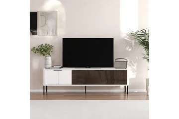 Hew TV-benk 150 cm - Hvit/Valnøtt - Møbler - Mediamøbel & tv møbel - TV-benk & mediabenk