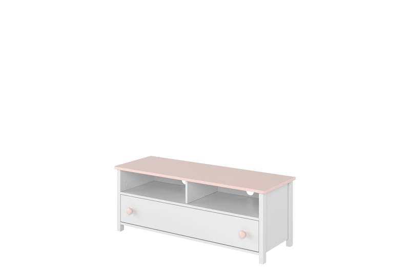 Hilts Tv-Benk 120x42 cm - Hvit/Rosa - Møbler - Mediamøbel & tv møbel - TV-benk & mediabenk