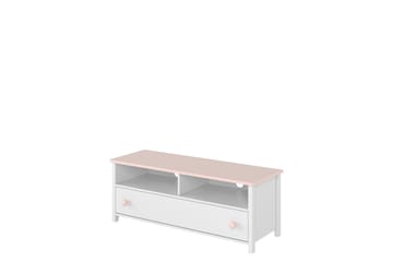 Hilts Tv-Benk 120x42 cm - Hvit/Rosa - Møbler - Mediamøbel & tv møbel - TV-benk & mediabenk