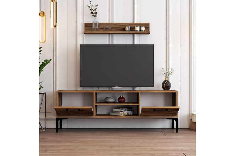 Holter Tv-benk 140 cm - Valnøtt - Møbler - Mediamøbel & tv møbel - TV-benk & mediabenk