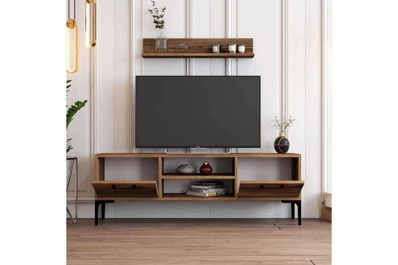 Holter Tv-benk 140 cm - Valnøtt - Møbler - Mediamøbel & tv møbel - TV-benk & mediabenk