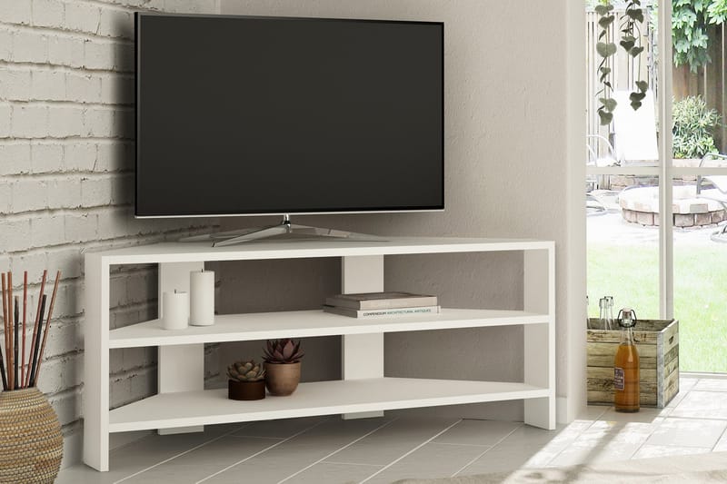 Homitis TV-benk 114 cm - Hvit - TV-benk & mediabenk