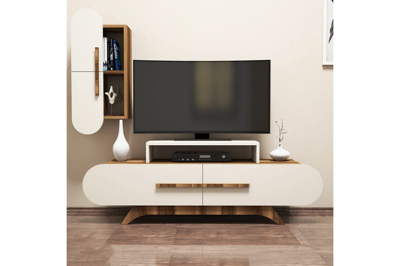 Hovdane TV-Benk 145 cm - Brun - TV-møbelsett