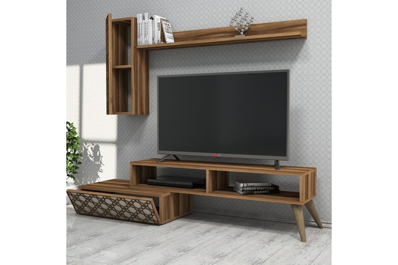 Hovdane TV-Benk 150 cm - Brun - TV-møbelsett