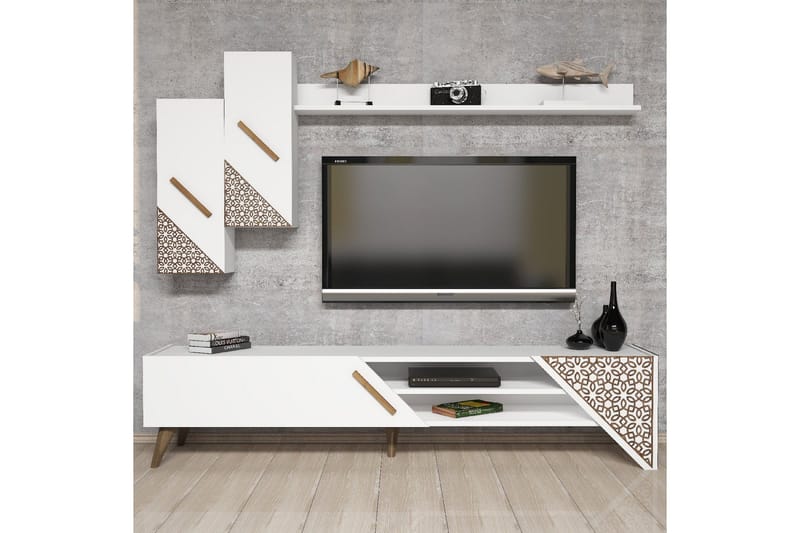 Hovdane TV-Benk 180 cm - Hvit - Møbler - Mediamøbel & tv møbel - TV-møbelsett