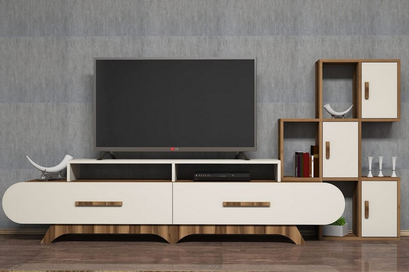 Hovdane TV-Benk 205 cm - Brun - TV-møbelsett