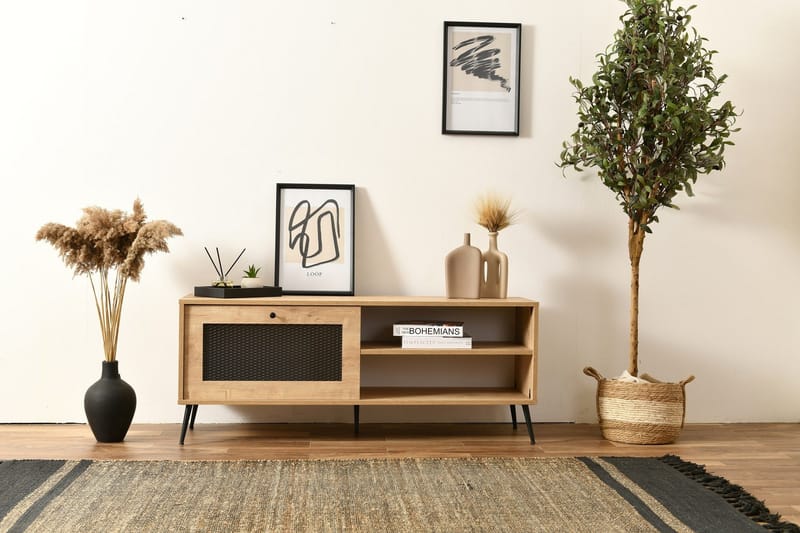 Huff TV-benk 138 cm - Eik - Møbler - Mediamøbel & tv møbel - TV-benk & mediabenk