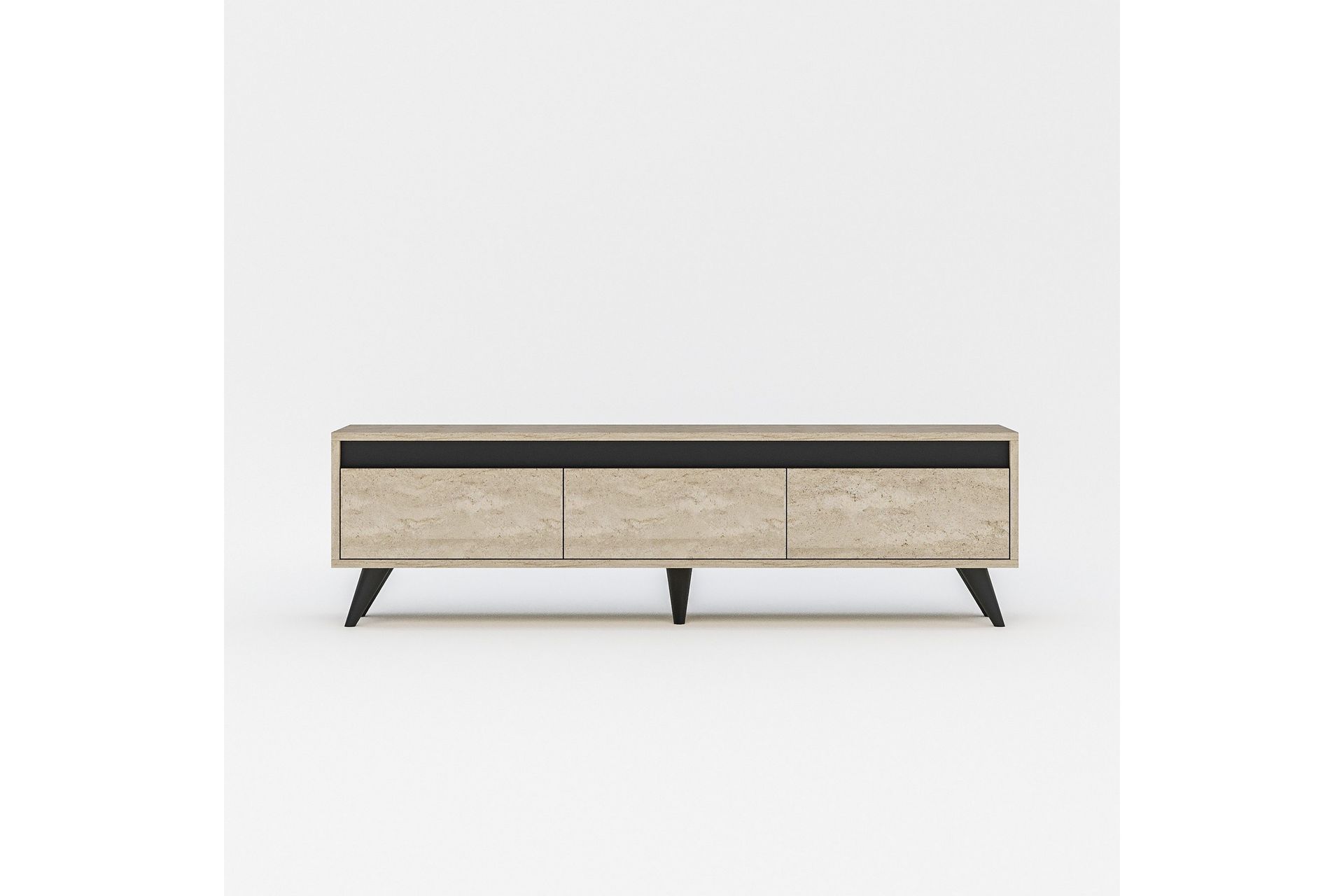 Hume TV-benk 150 cm - Beige/Antrasitt - Møbler - Mediamøbel & tv møbel - TV-benk & mediabenk
