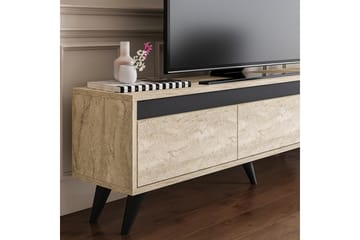 Hume TV-benk 150 cm - Beige/Antrasitt - Møbler - Mediamøbel & tv møbel - TV-benk & mediabenk