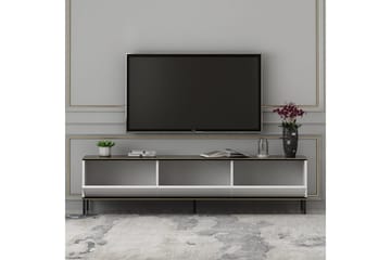 Imaj Gulvstående TV-benk 180 cm med Oppbevaring i Malt Tre - Hvit - Møbler - Mediamøbel & tv møbel - TV-benk & mediabenk