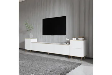Imaj TV-benk 180 cm - Hvit marmor/Gull - M øbler - Mediamøbel & tv møbel - TV-benk & mediabenk