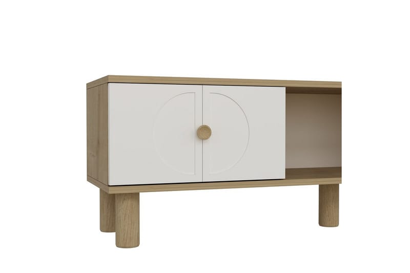 Inci TV-benk 150 cm - Hvit/Multifarget - Møbler - Mediamøbel & tv møbel - TV-benk & mediabenk