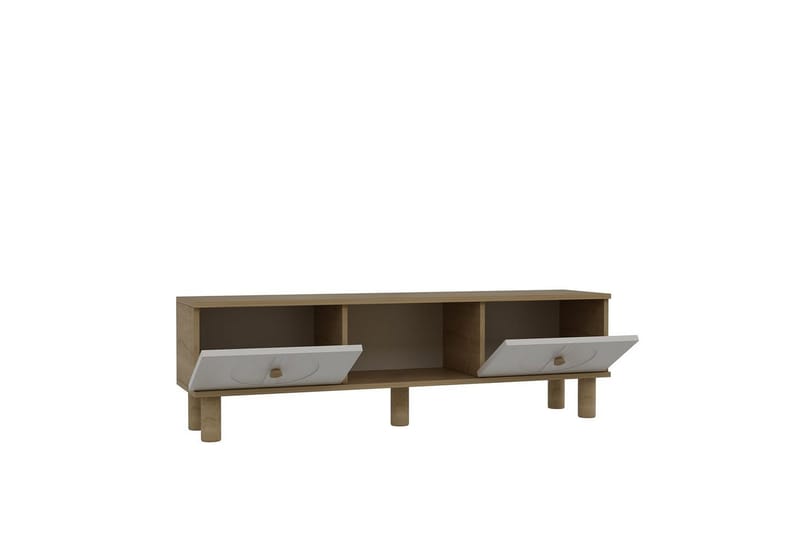 Inci TV-benk 150 cm - Hvit/Multifarget - Møbler - Mediamøbel & tv møbel - TV-benk & mediabenk