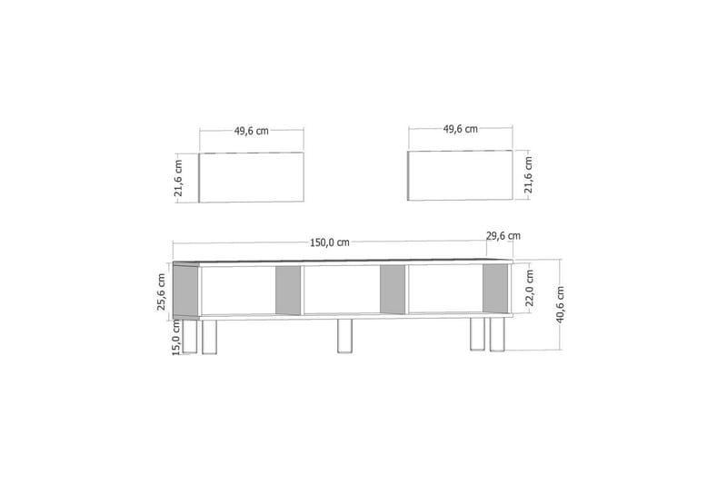 Inci TV-benk 150 cm - Multifarget - Møbler - Mediamøbel & tv møbel - TV-benk & mediabenk