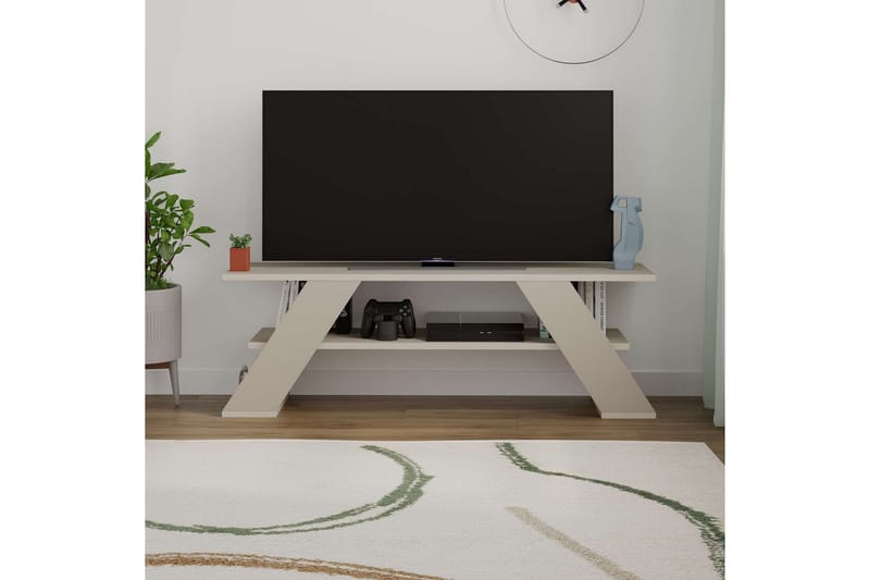 Janesh TV-benk 120 cm - Sand - Møbler - Mediamøbel & tv møbel - TV-benk & mediabenk