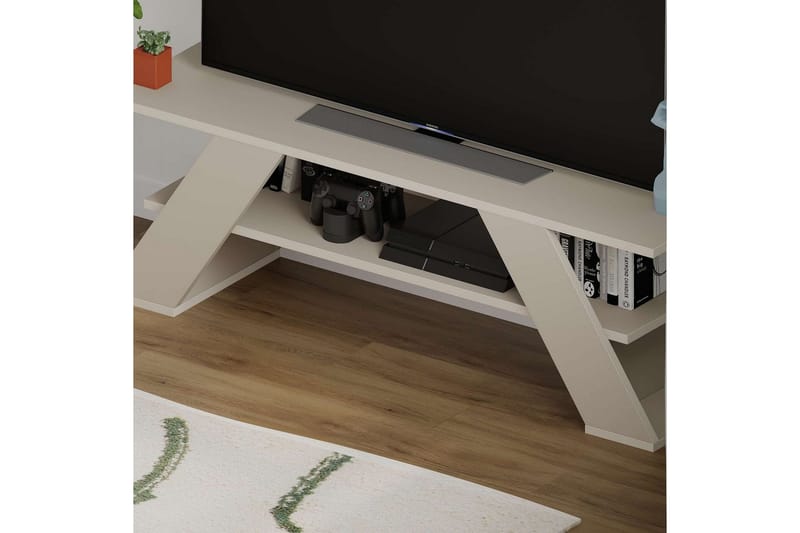 Janesh TV-benk 120 cm - Sand - Møbler - Mediamøbel & tv møbel - TV-benk & mediabenk