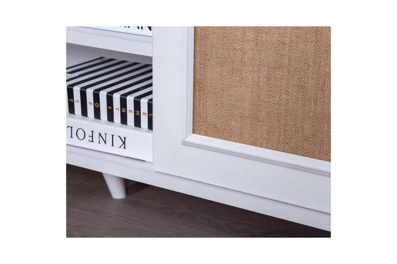 Jatinder TV-benk 55 cm - Natur/Hvit - Møbler - Mediamøbel & tv møbel - TV-benk & mediabenk