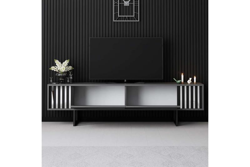 Jeval TV-benk 180 cm - Svart/Antrasitt - Møbler - Mediamøbel & tv møbel - TV-benk & mediabenk