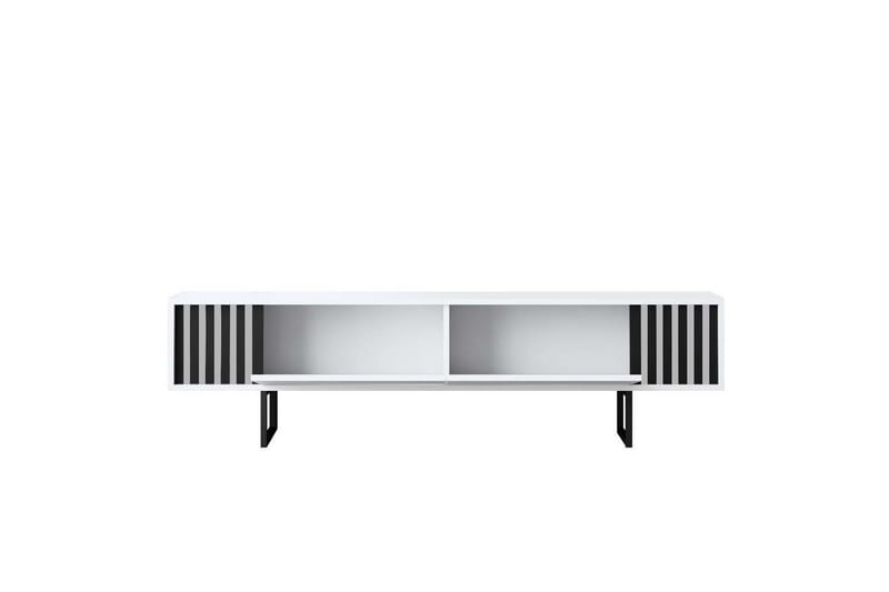 Jeval TV-benk 180 cm - Svart/Hvit - Møbler - Mediamøbel & tv møbel - TV-benk & mediabenk