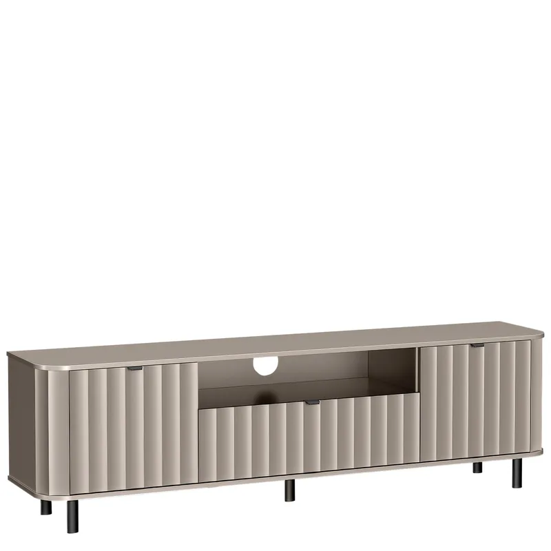 Joriel TV-benk 196 cm, Beige|svart
