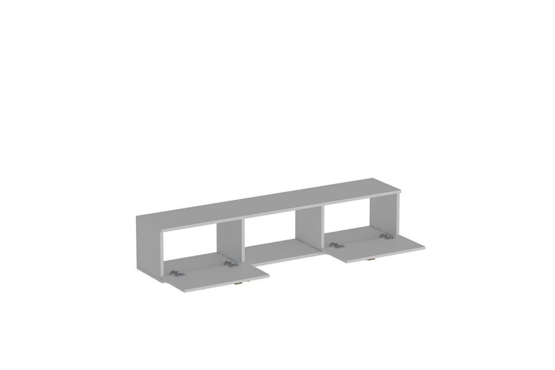 Jorin TV-benk 150 cm - Hvit/Sølv - Møbler - Mediamøbel & tv møbel - TV-benk & mediabenk