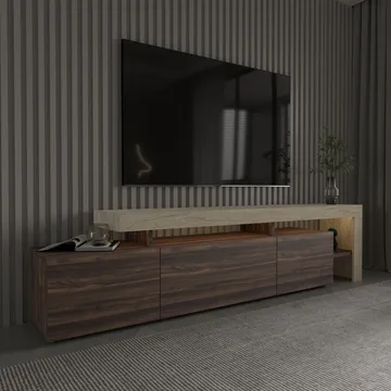Jurukovo TV-benk 192x53x37 cm - Valnøtt - Møbler - Mediamøbel & tv møbel - TV-benk & mediabenk