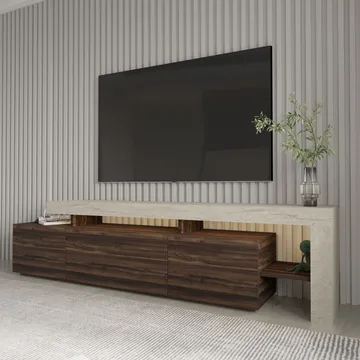 Jurukovo TV-benk 192x53x37 cm - Valnøtt - Møbler - Mediamøbel & tv møbel - TV-benk & mediabenk