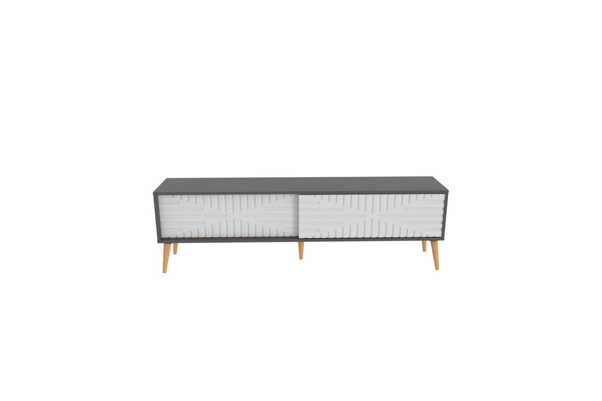 Kalon TV-benk 180 cm - Antrasitt/Hvit
