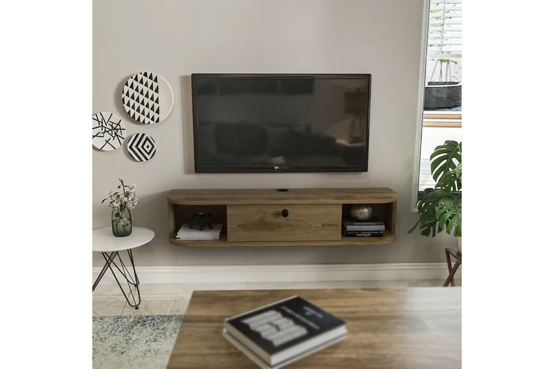 Kalvos TV-benk 120 cm - Eik - Møbler - Mediamøbel & tv møbel - TV-benk & mediabenk