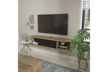 Kalvos TV-benk 120 cm - Sort/Eik - Møbler - Mediamøbel & tv møbel - TV-benk & mediabenk