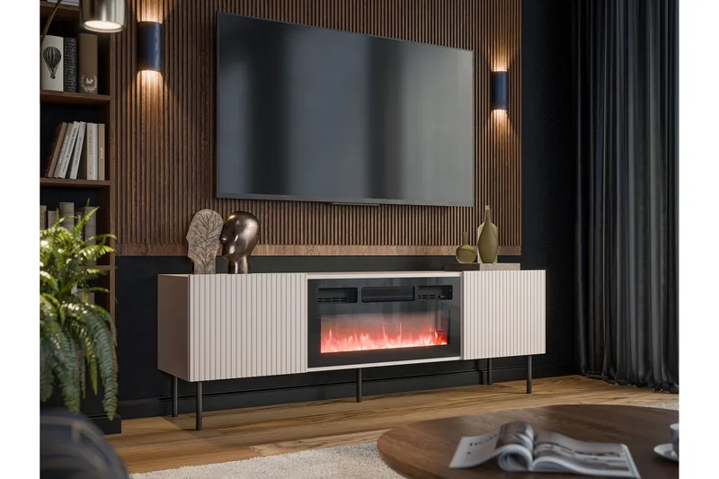 Kamta TV-benk 180 cm - Cashmere - Møbler - Mediamøbel & tv møbel - TV-benk & mediabenk