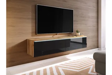 Kanak TV-benk 140 cm - Natur / Svart - Møbler - Mediamøbel & tv møbel - TV-benk & mediabenk