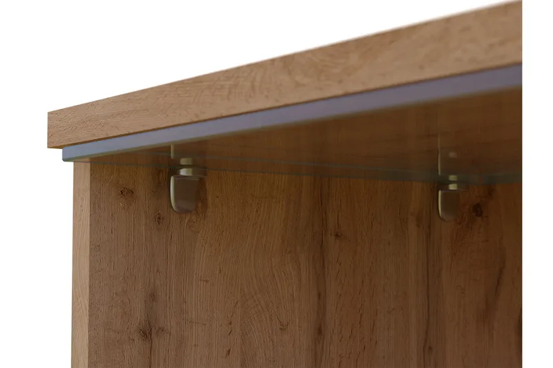 Kanak TV-benk 140 cm - Natur / Svart - Møbler - Mediamøbel & tv møbel - TV-benk & mediabenk