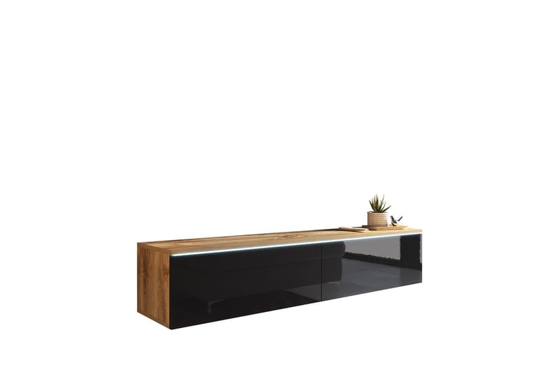 Kanak TV-benk 140 cm - Natur / Svart - Møbler - Mediamøbel & tv møbel - TV-benk & mediabenk