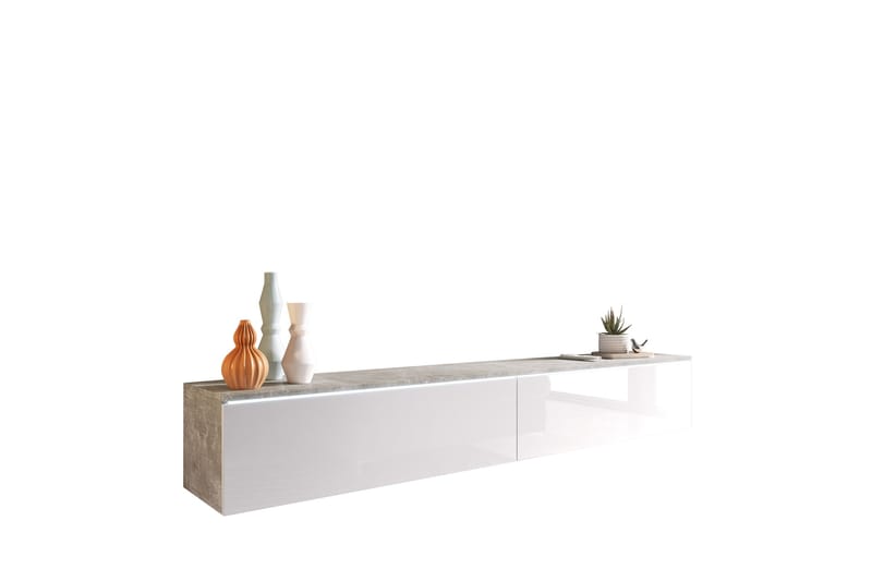 Kanak TV-benk 180 cm - Grå / Hvit - Møbler - Mediamøbel & tv møbel - TV-benk & mediabenk