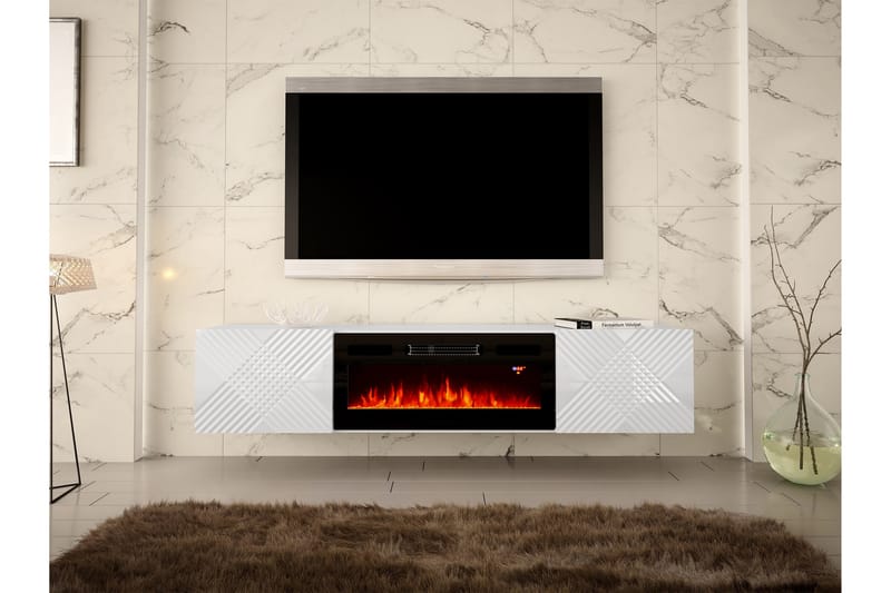 Kanak TV-benk 180 cm - Hvit - Møbler - Mediamøbel & tv møbel - TV-benk & mediabenk
