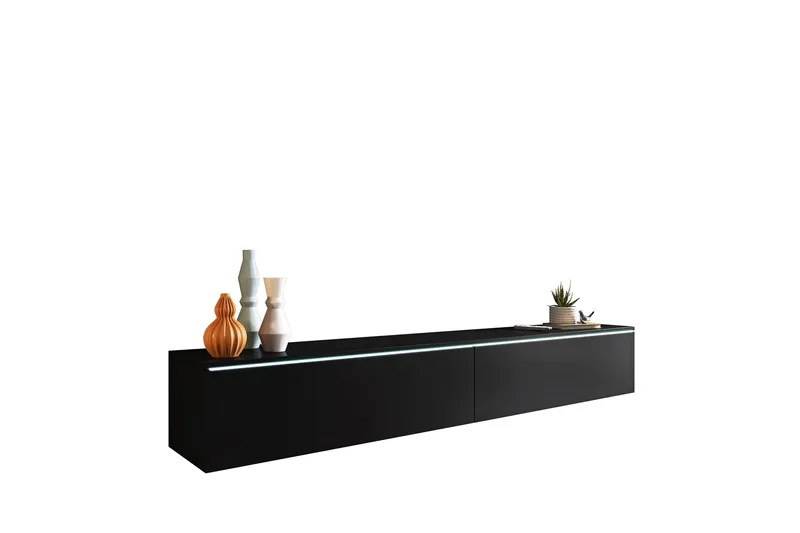 Kanak TV-benk 180 cm - Svart - Møbler - Mediamøbel & tv møbel - TV-benk & mediabenk