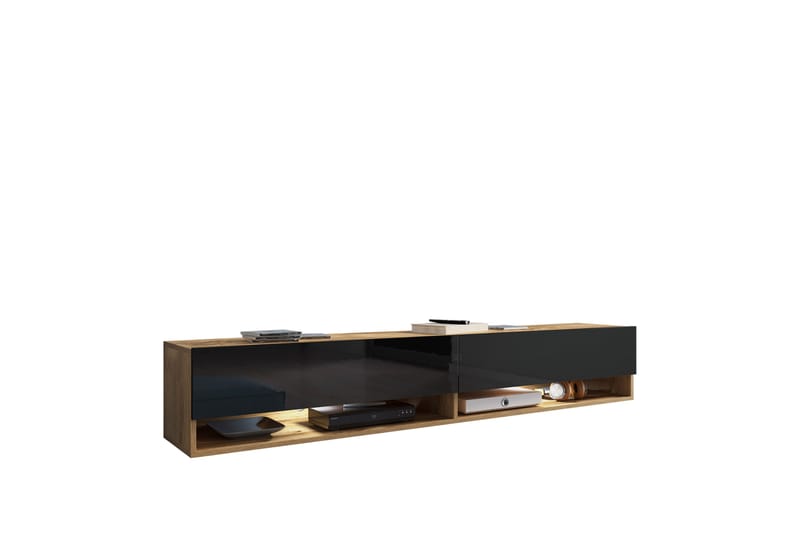 Kanak TV-benk 180 cm - Svart - Møbler - Mediamøbel & tv møbel - TV-benk & mediabenk