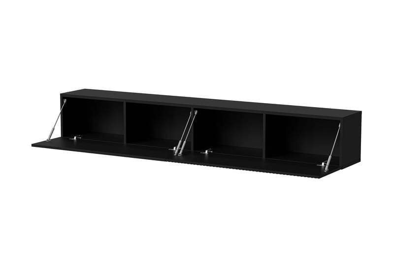 Kangana TV-benk 200 cm - Svart - Møbler - Mediamøbel & tv møbel - TV-benk & mediabenk