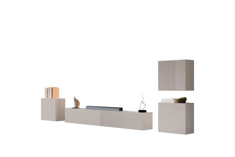 Kangana Tv-Møbelsett, Beige