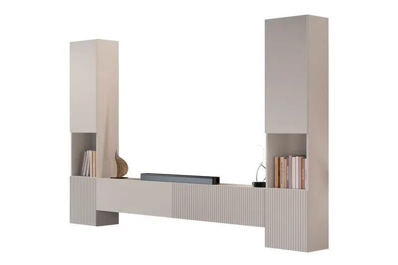 Kangana Tv-Møbelsett, Beige