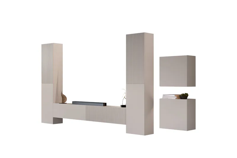 Kangana Tv-Møbelsett, Beige